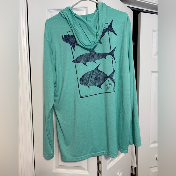 Men's Aqua Graphic Shirt - Picture 2 of 5